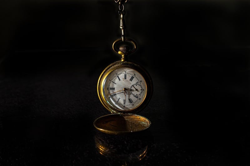 Abstract clock representing time travel